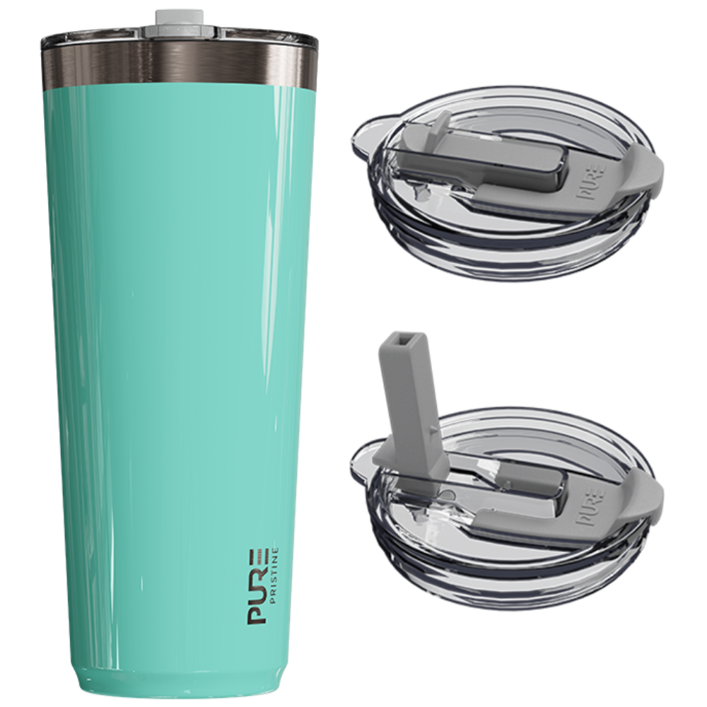 PURE Drinkware - Wholesale Insulated Mug/Tumbler - “Twistie” Stainless Steel Tumbler 32oz / 22oz – Antimicrobial - Solid Colors1