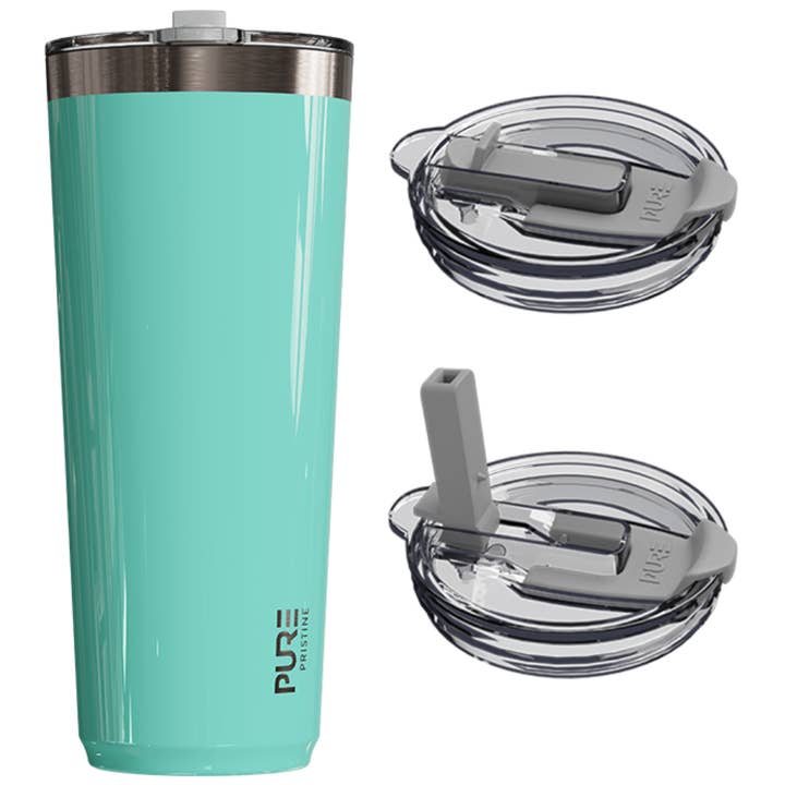 PURE Drinkware - Wholesale Insulated Mug/Tumbler - “Twistie” Stainless Steel Tumbler 32oz / 22oz – Antimicrobial - Solid Colors1