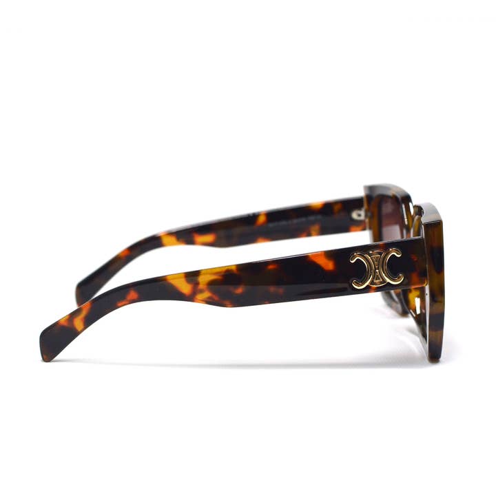 LUV & Co. – Engroshandel Solbriller - Dame – Vintage Tortoise Shell firkantede solbriller2