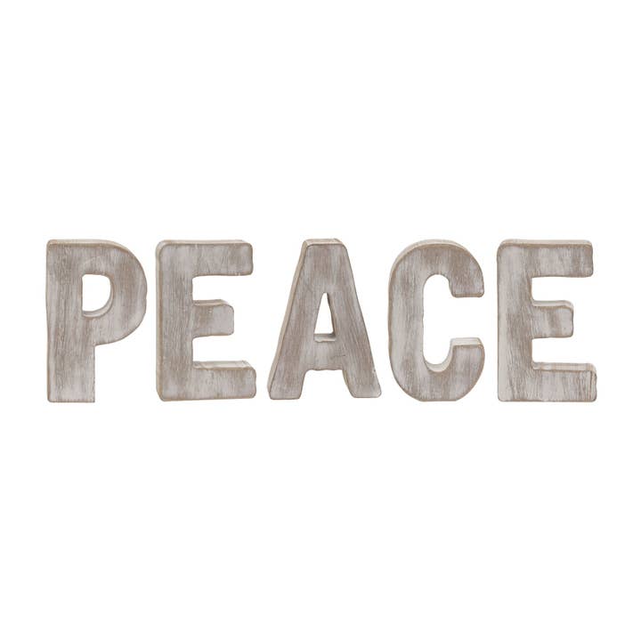 5/Set, Peace Cutout Buchstaben für den Großhandel von The Hearthside Collection