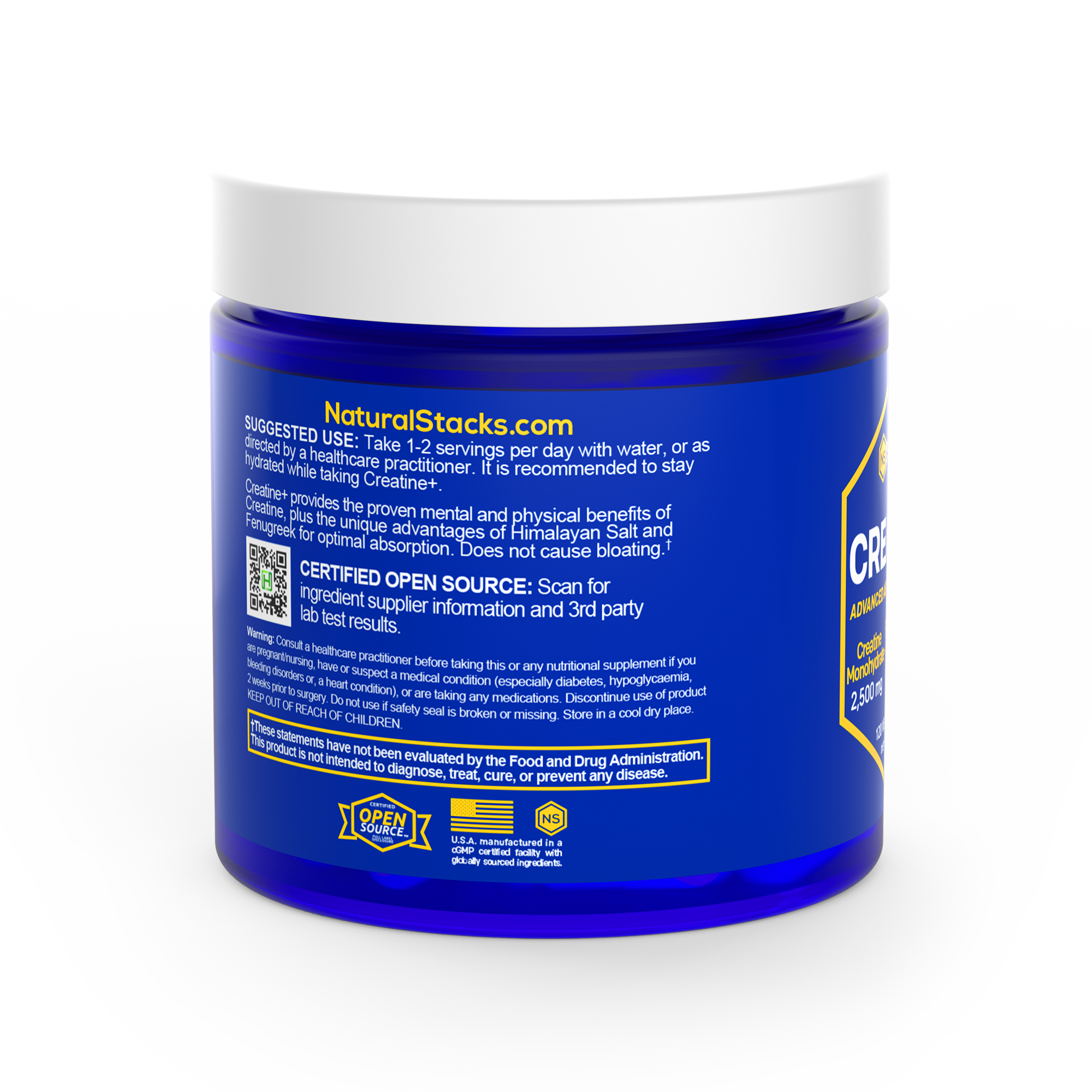 Natural Stacks - Wholesale Oral Supplement/Vitamin - Creatine+ Oral Supplement with Himalayan Salt & Fenugreek3
