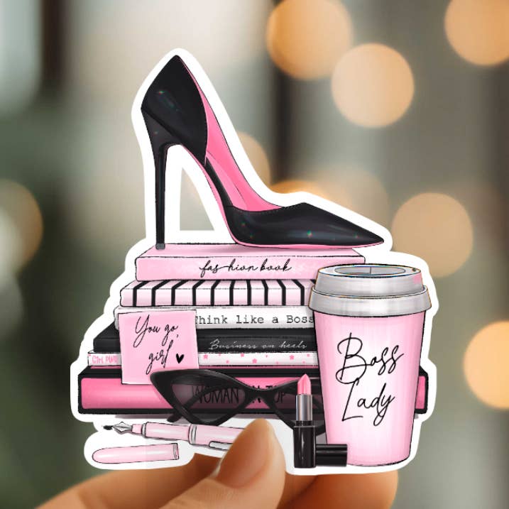 Girl Boss Sticker for wholesale by Mystical Monkey Toes