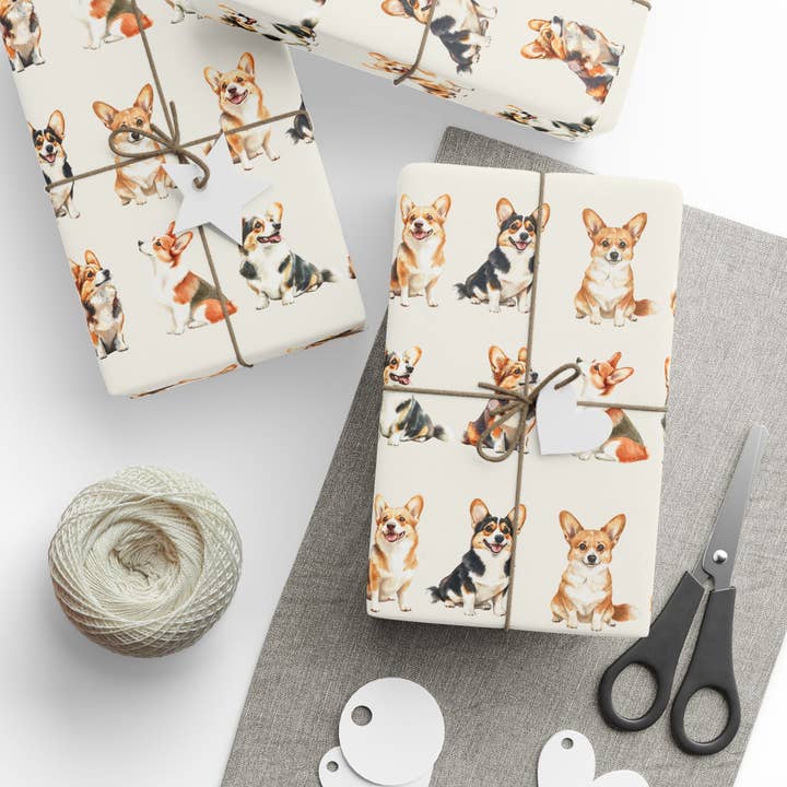 Lokipawz - Wholesale Wrapping Paper Roll - Corgi Wrapping Paper Rolls11
