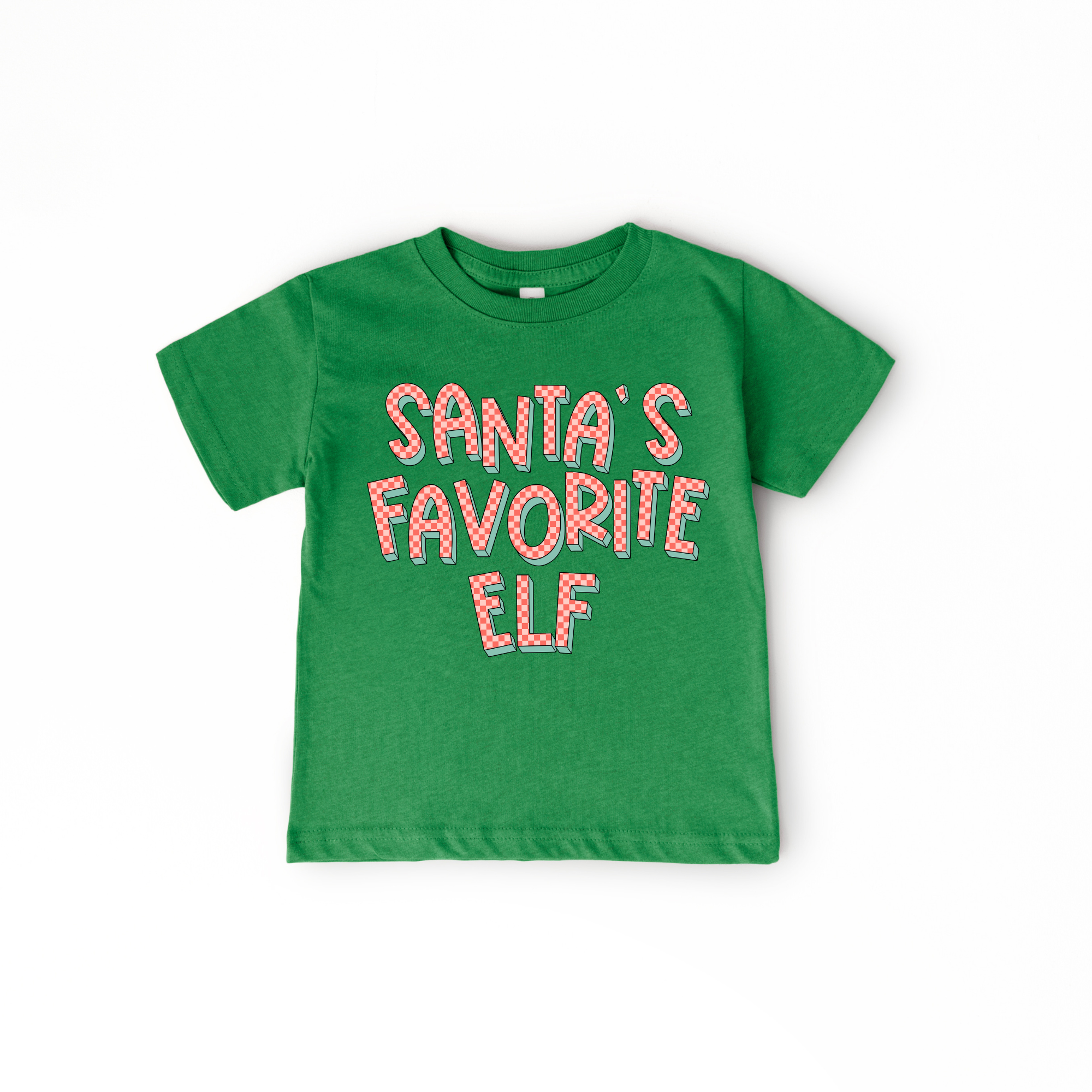 Benny & Ray Apparel - Wholesale Screen Printed T-Shirt - Kids - Santa's Favorite Elf Kids Christmas Shirt4