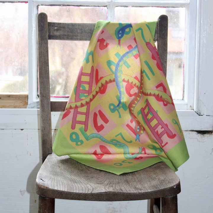 Snakes and Ladders Bandana for wholesale by Ark Colour Design