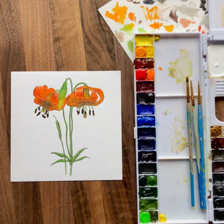 YubaCat Designs - Wholesale Sticker - Tiger Lily sticker3