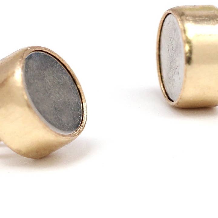 Plazko - Wholesale Clasp - 14Kt Gold Filled 4.4mm Magnetic Clasp W/ Closed Loop - 2 sets2