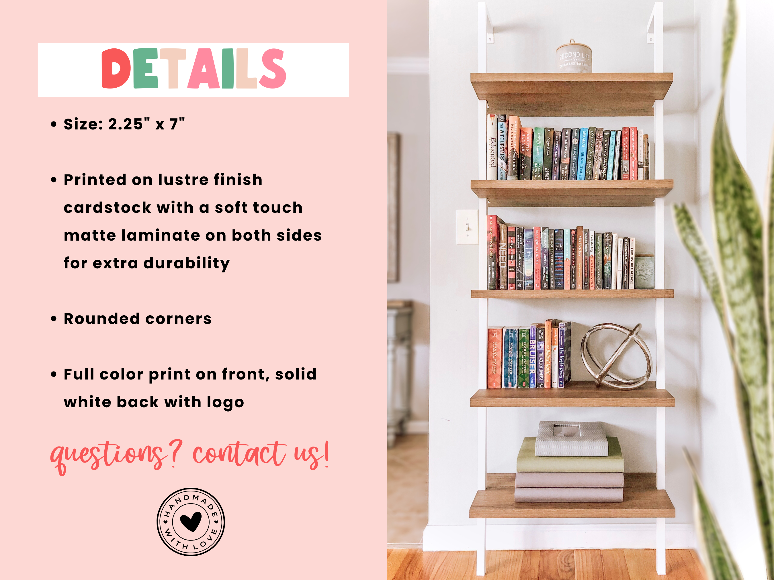 Indie Heart Studio - Wholesale Bookmark - Holly Berry Bookmark | Soft Matte Laminated 1