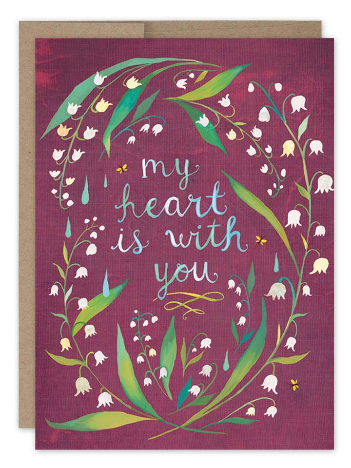 Carte de sympathie muguet pour la vente par Biely & Shoaf