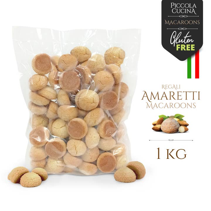 Bulk Amaretti Almond Macaroon Cookies for wholesale by Piccola Cucina – Certified Gluten Free Products