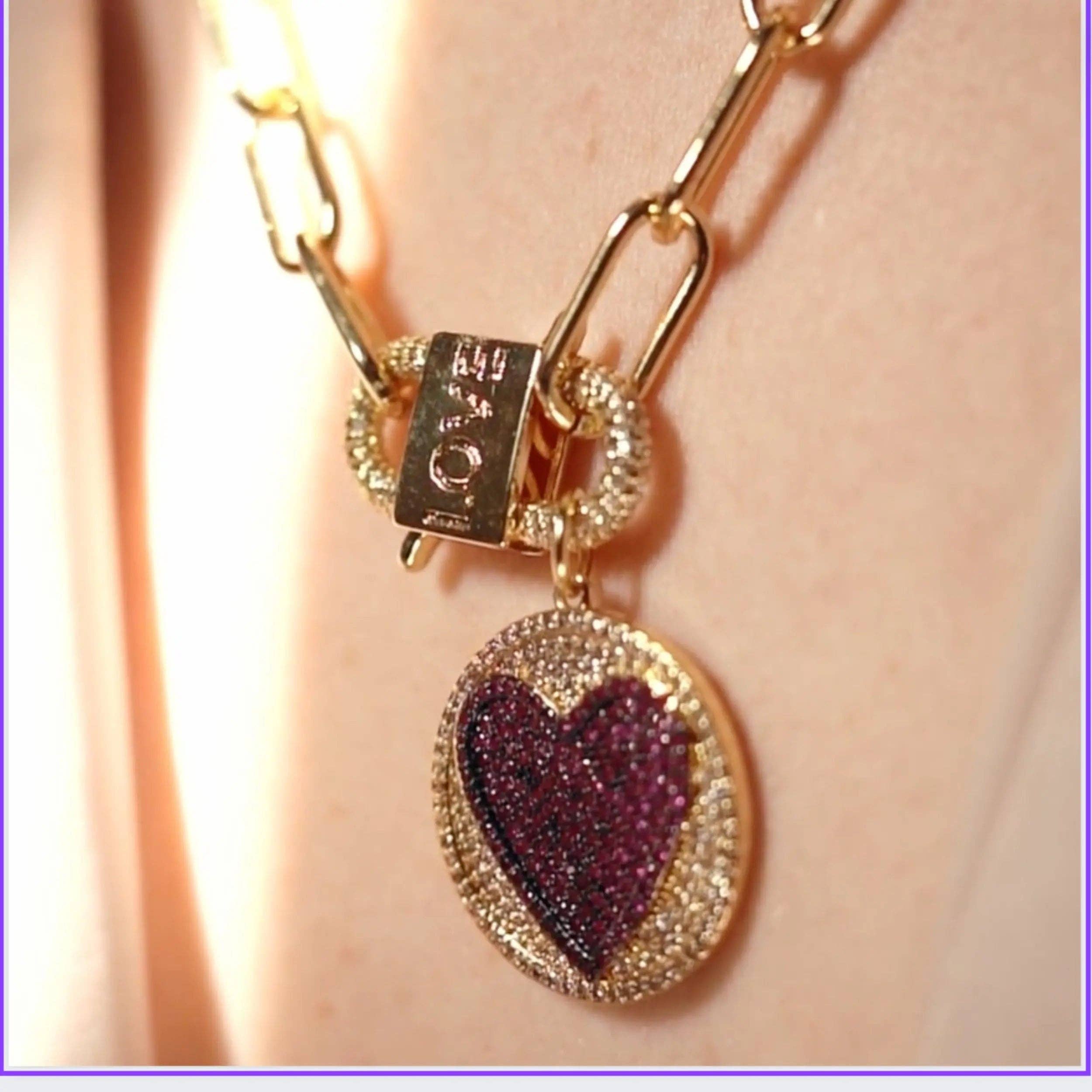 PHOEBE´S - Vente Colliers à pendentif - Collier cœur en or, Collier cœur, Cadeau attentionné, Cadeau "Tu me manques", Anniversaire de mariage pour femme, Cœur en cristal, Collier en or, Cadeau pour la fête des mères6