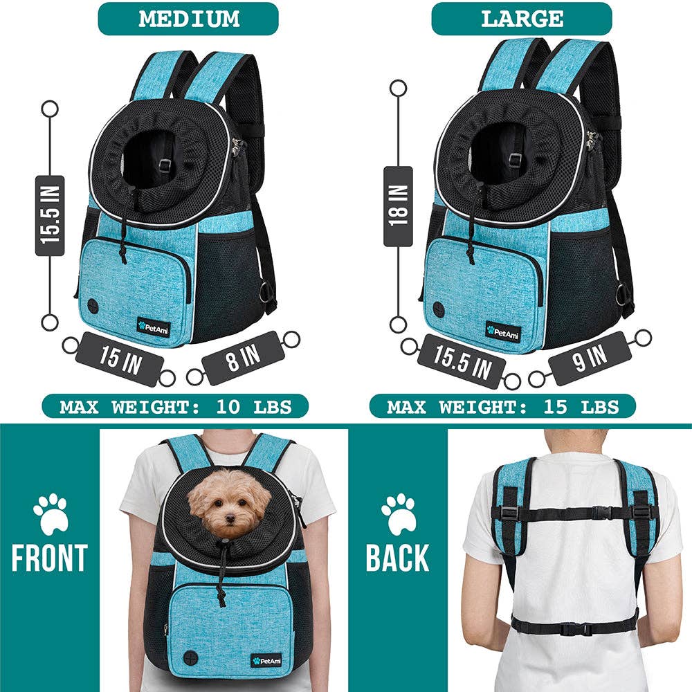 PetAmi - Wholesale Pet Carrier - Cat/Dog - Deluxe Front Chest Pet Carrier Backpack21