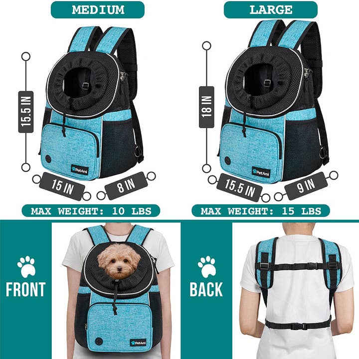 PetAmi - Wholesale Pet Carrier - Cat/Dog - Deluxe Front Chest Pet Carrier Backpack21