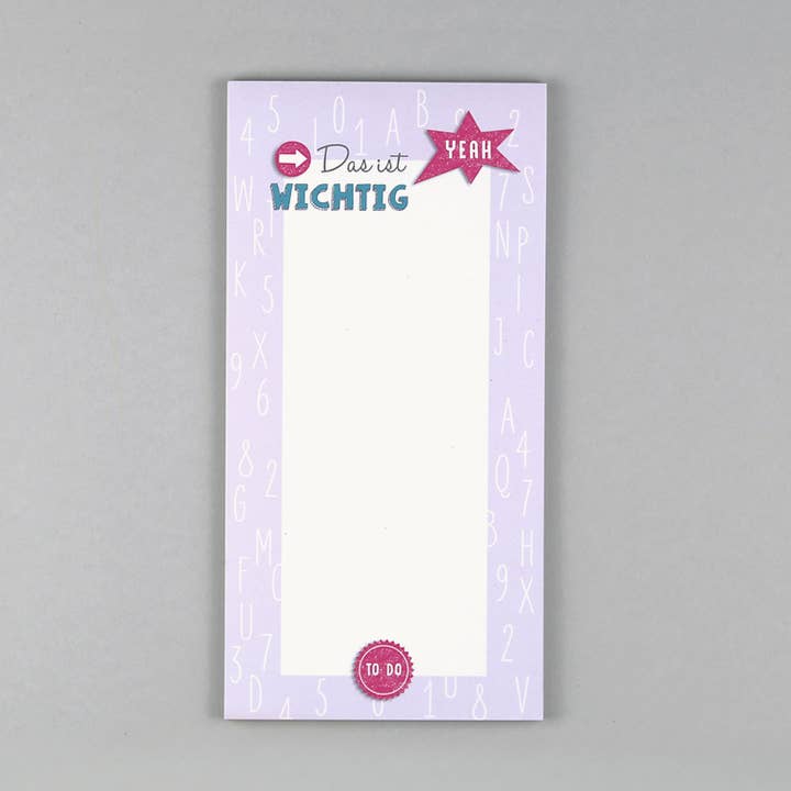 Kunst an Papier - Wholesale Notepad - Notepad DIN long purple Lotta