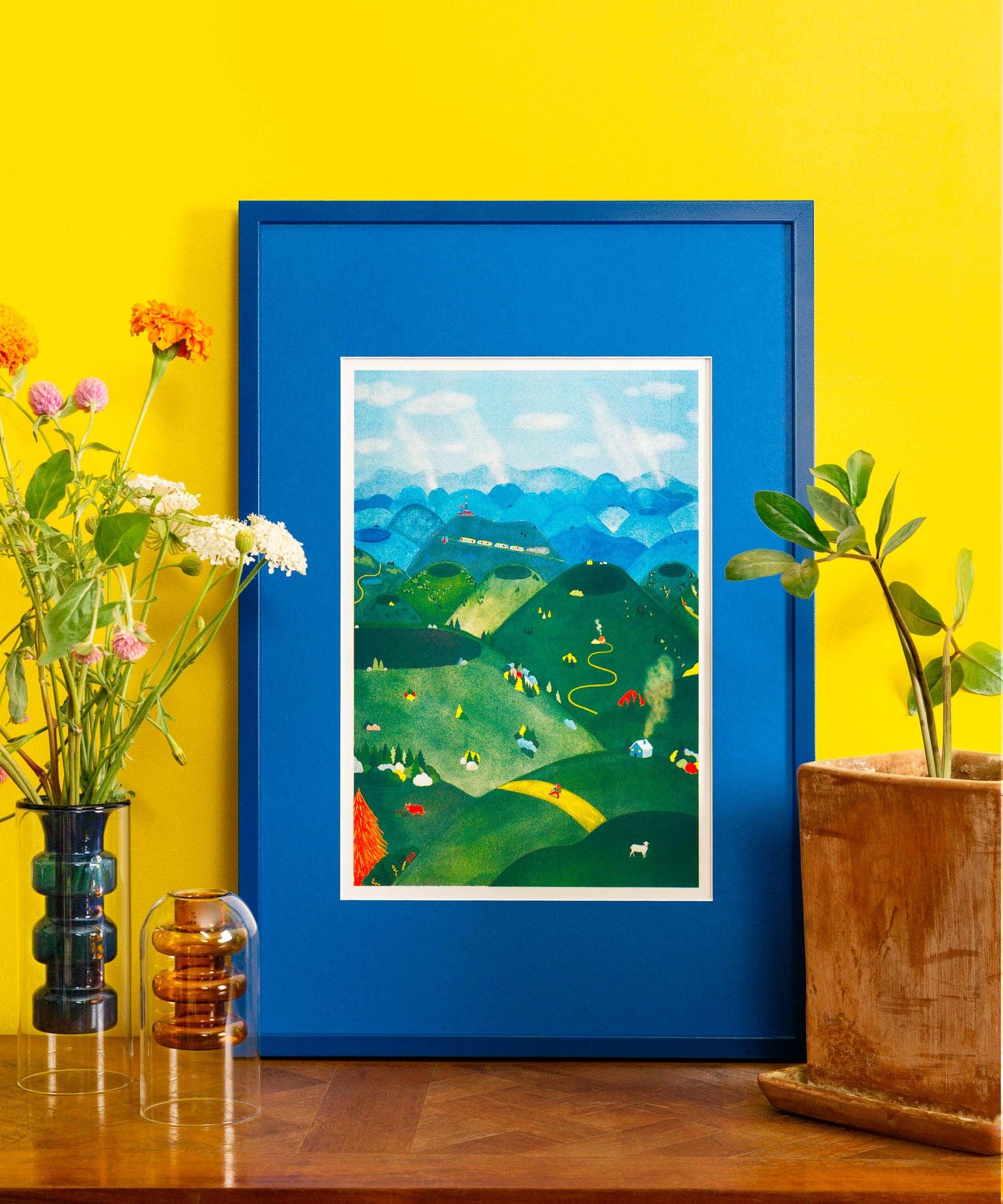 KIBLIND Atelier - Wholesale Poster - Poster A3 - Charline Collette - Chaîne des Puys1