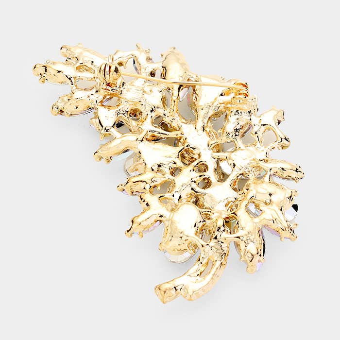 Sensibling Corp. - Wholesale Brooch - Glass Crystal Leaf Pin Brooch9
