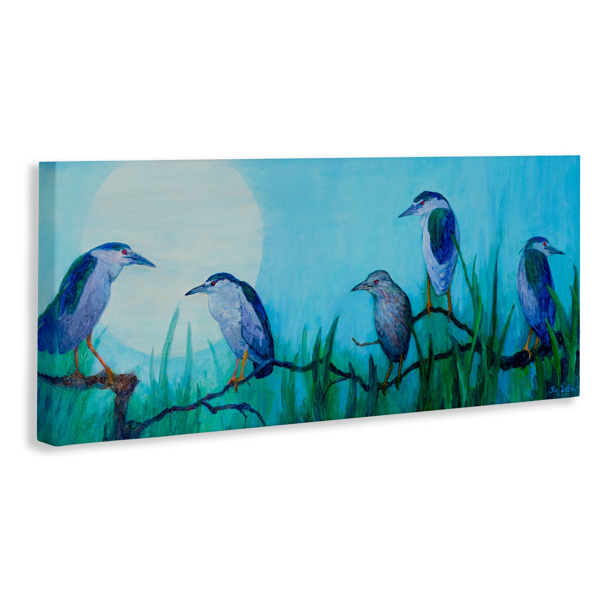 Stupell Industries - Wholesale Wall Sign - Night Herons & Moon - Unframed Wall Art10