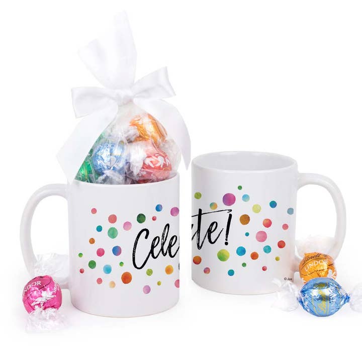 Grand cube Celebration avec miniatures Hershey's enveloppées - Celebrate pour la vente par Just Candy