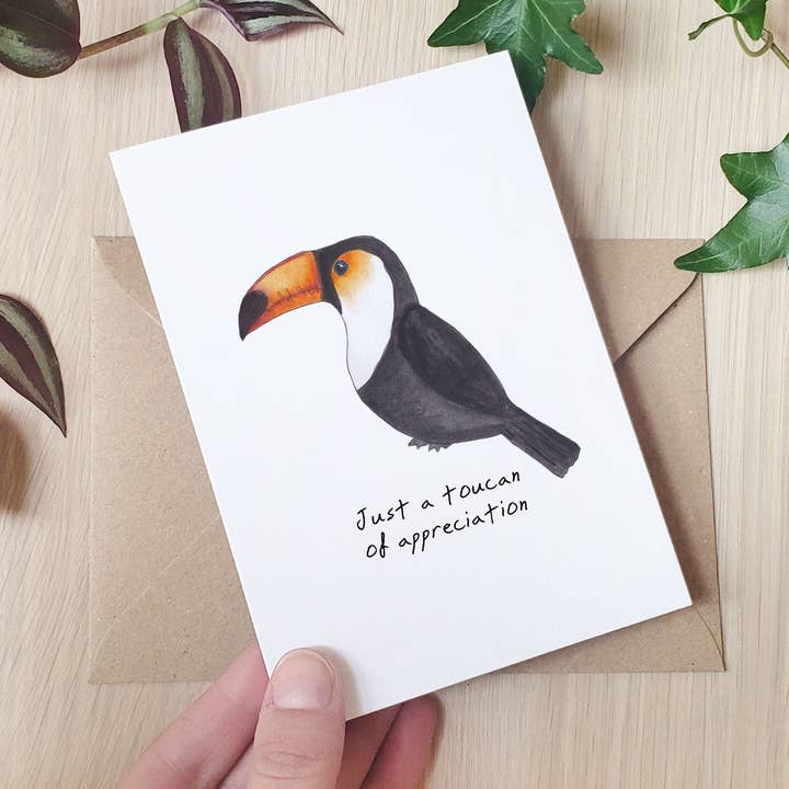 Nur ein Tukan der Wertschätzung - Grußkarte für den Großhandel von The Curious Cactus
