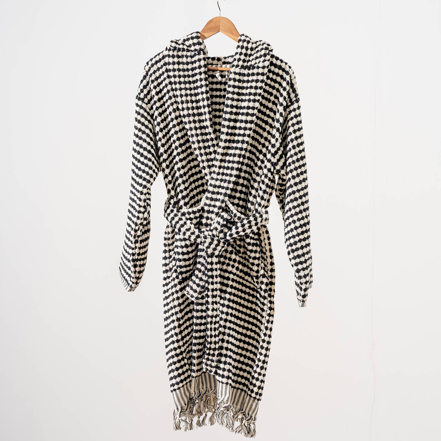 Kikoya - Wholesale Robe - Women's - Pom Pom Bathrobe Handloom Turkish Cotton Resort Heavy Luxury8