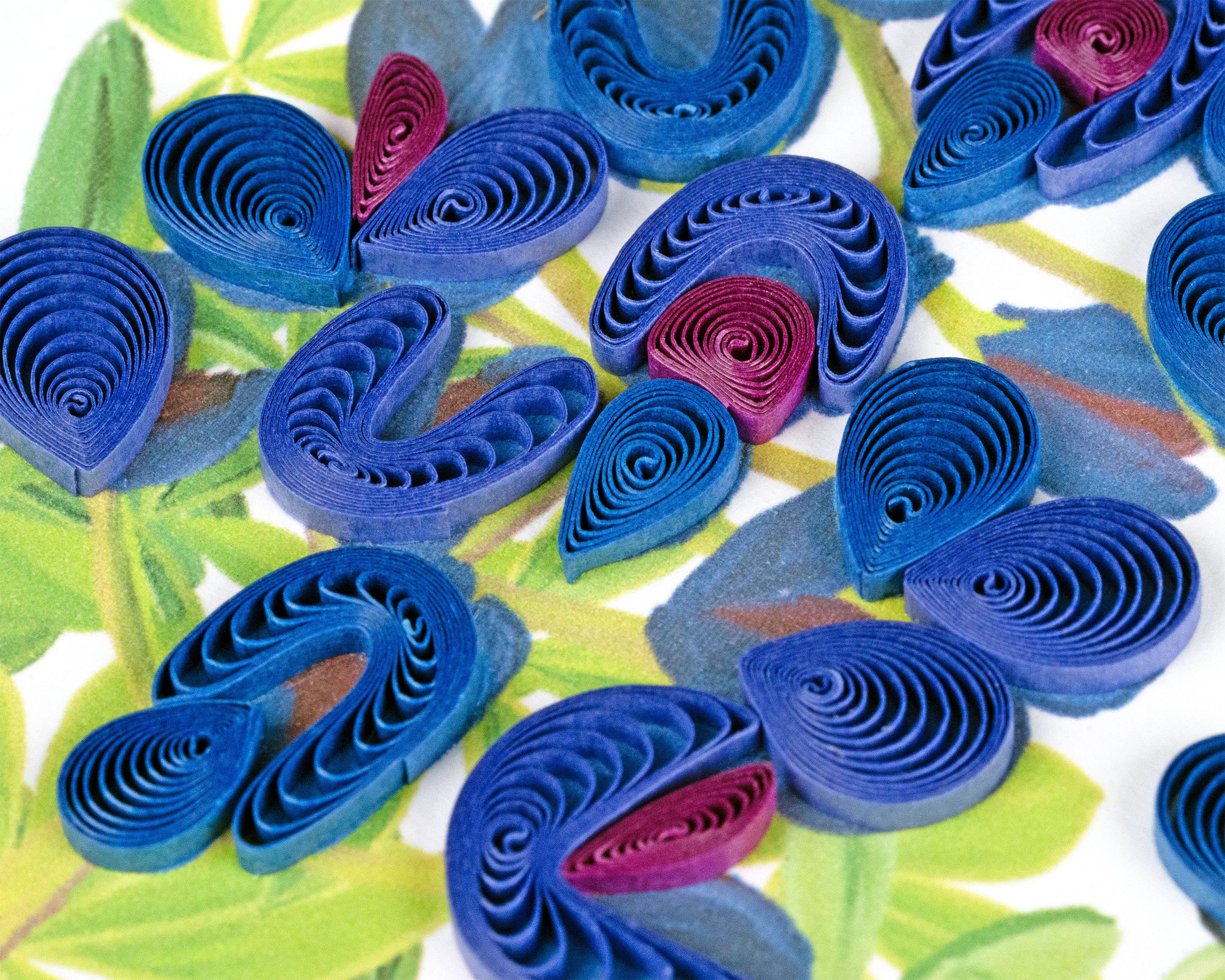 Quilling Card - Wholesale Everyday Greeting Card - Quilled Bluebonnets Greeting Card1