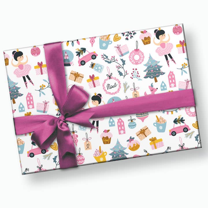 Princess Christmas Wrapping Paper for wholesale by Stesha Party