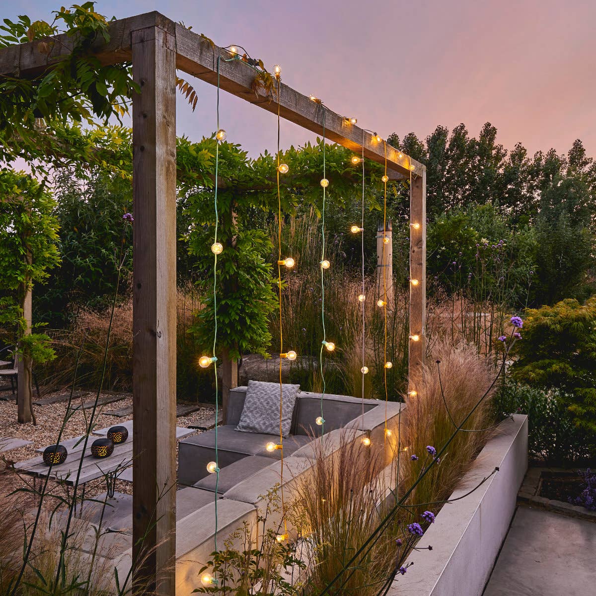 Lightstyle London - Wholesale Fairy lights - Festoon 15 warm witte LED-lampen, 3 kleuren, 5,6 m verlicht3