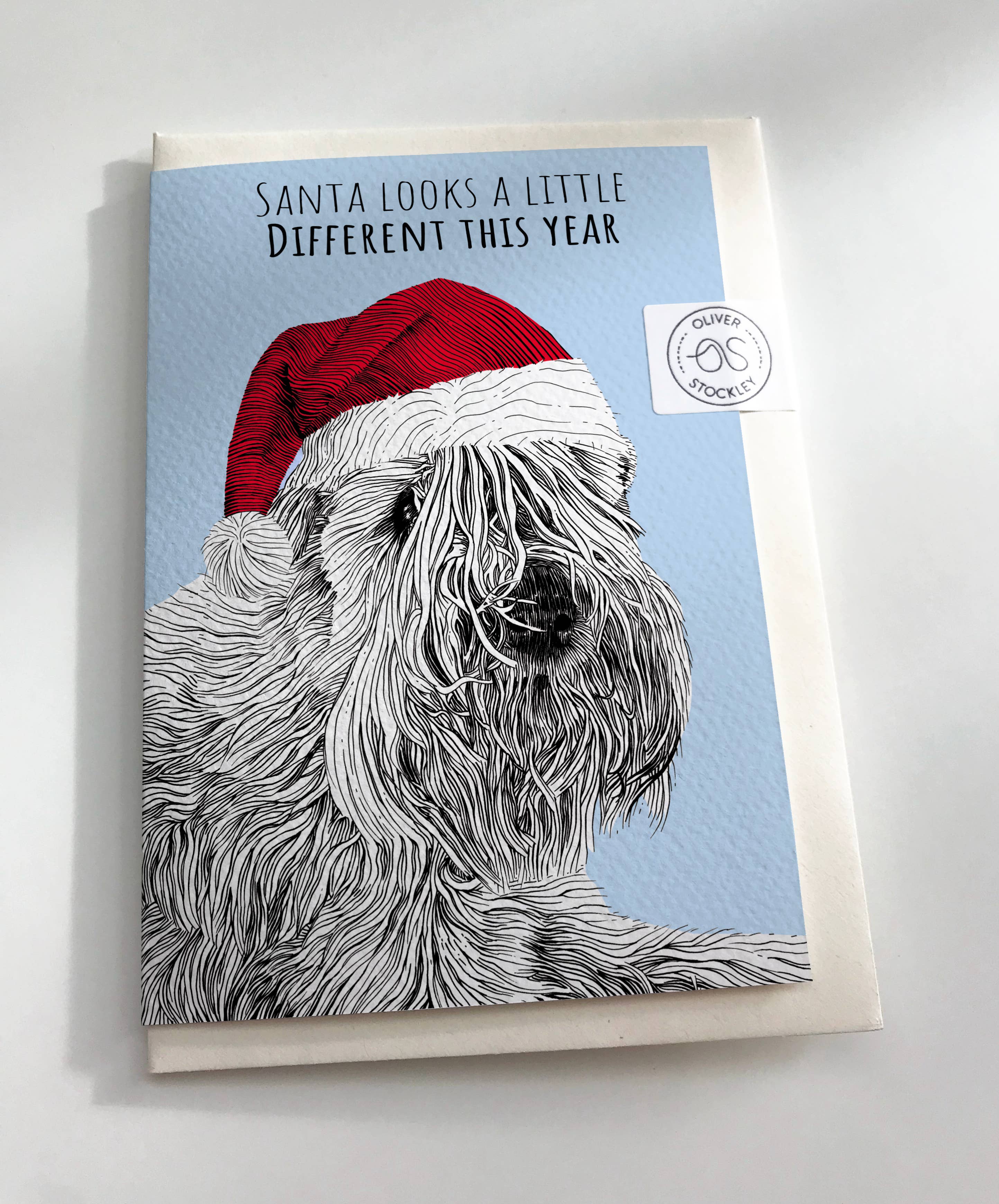 Oliver Stockley - Wholesale Christmas Card - Santa Paws Dog Christmas Card1