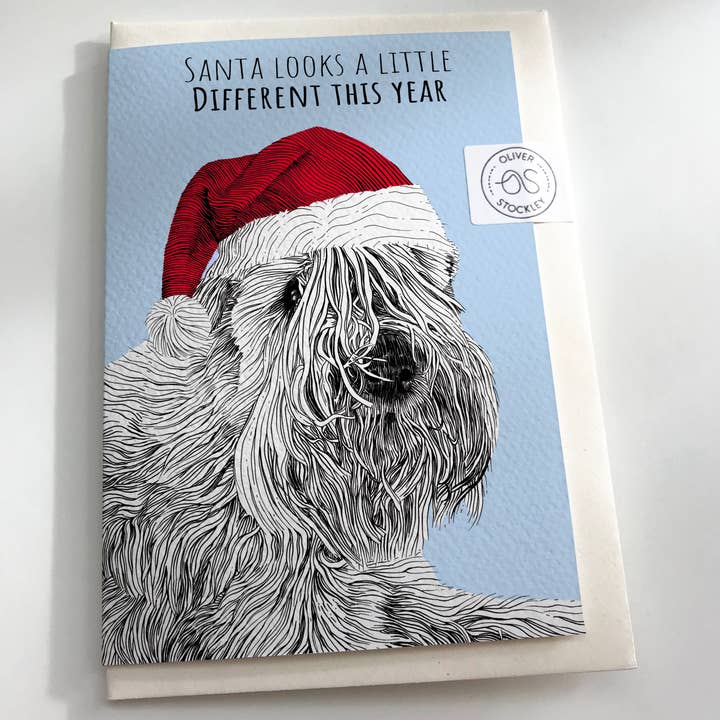 Oliver Stockley - Wholesale Christmas Card - Santa Paws Dog Christmas Card1