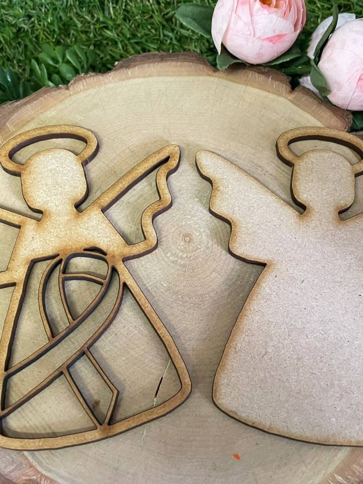 Awareness Ribbon Angel for wholesale by manchester laser cuts