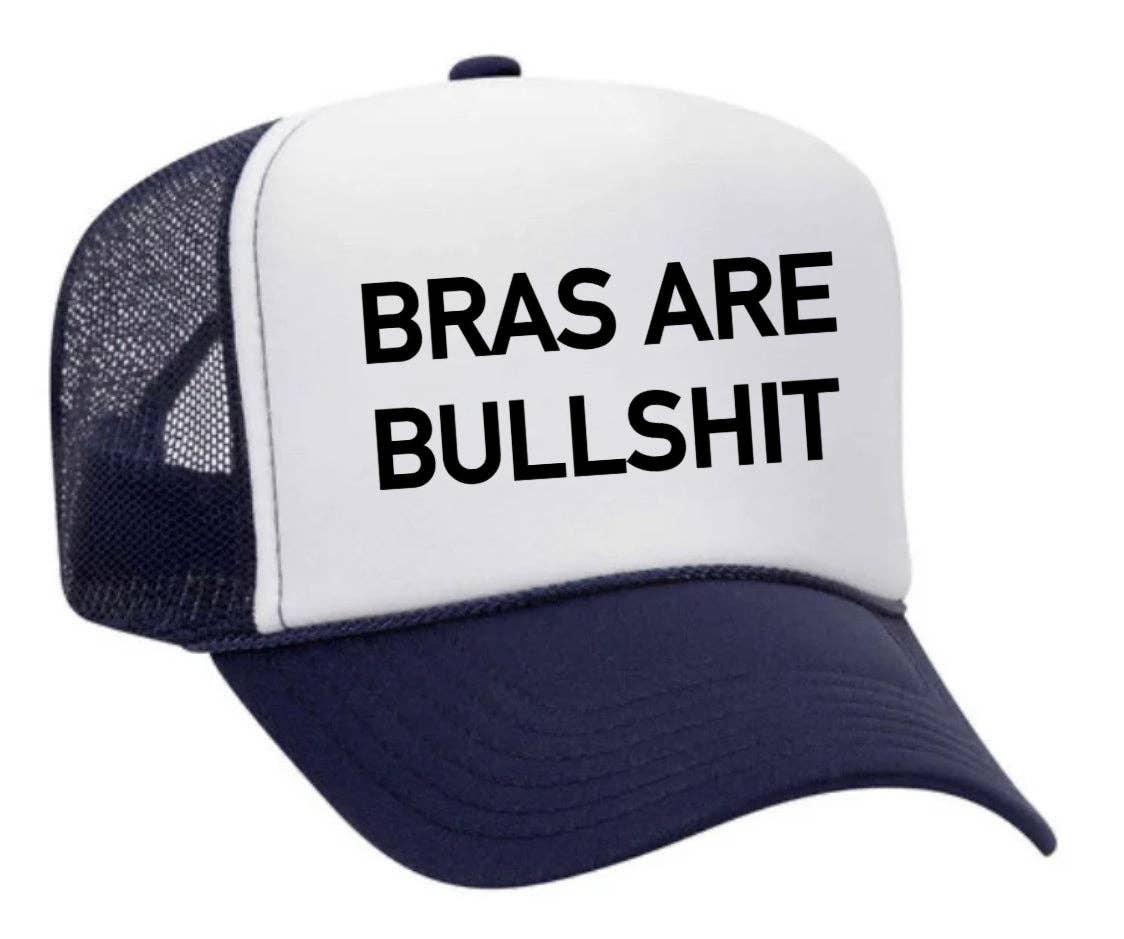 Inappropriate Trucker Hats - Wholesale Trucker Hat - Women's - Bras Are Bullshit Trucker Hat34