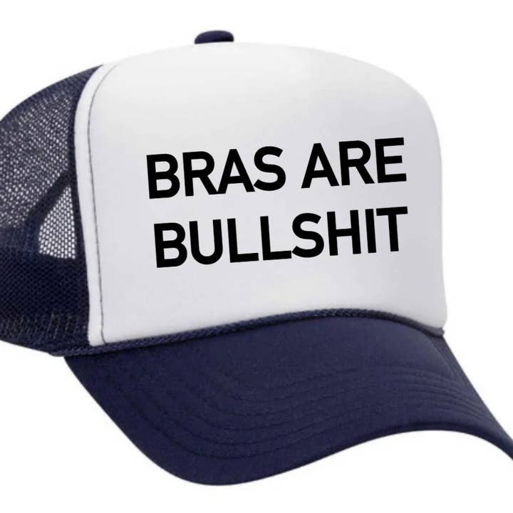 Inappropriate Trucker Hats - Wholesale Trucker Hat - Women's - Bras Are Bullshit Trucker Hat34
