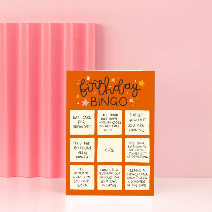 Oh, Laura – wholesale Birthday card – greeting card - birthday bingo1