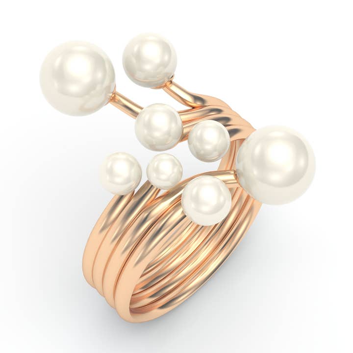 MULTI PEARL Ring for wholesale by MARCELLO RICCIO