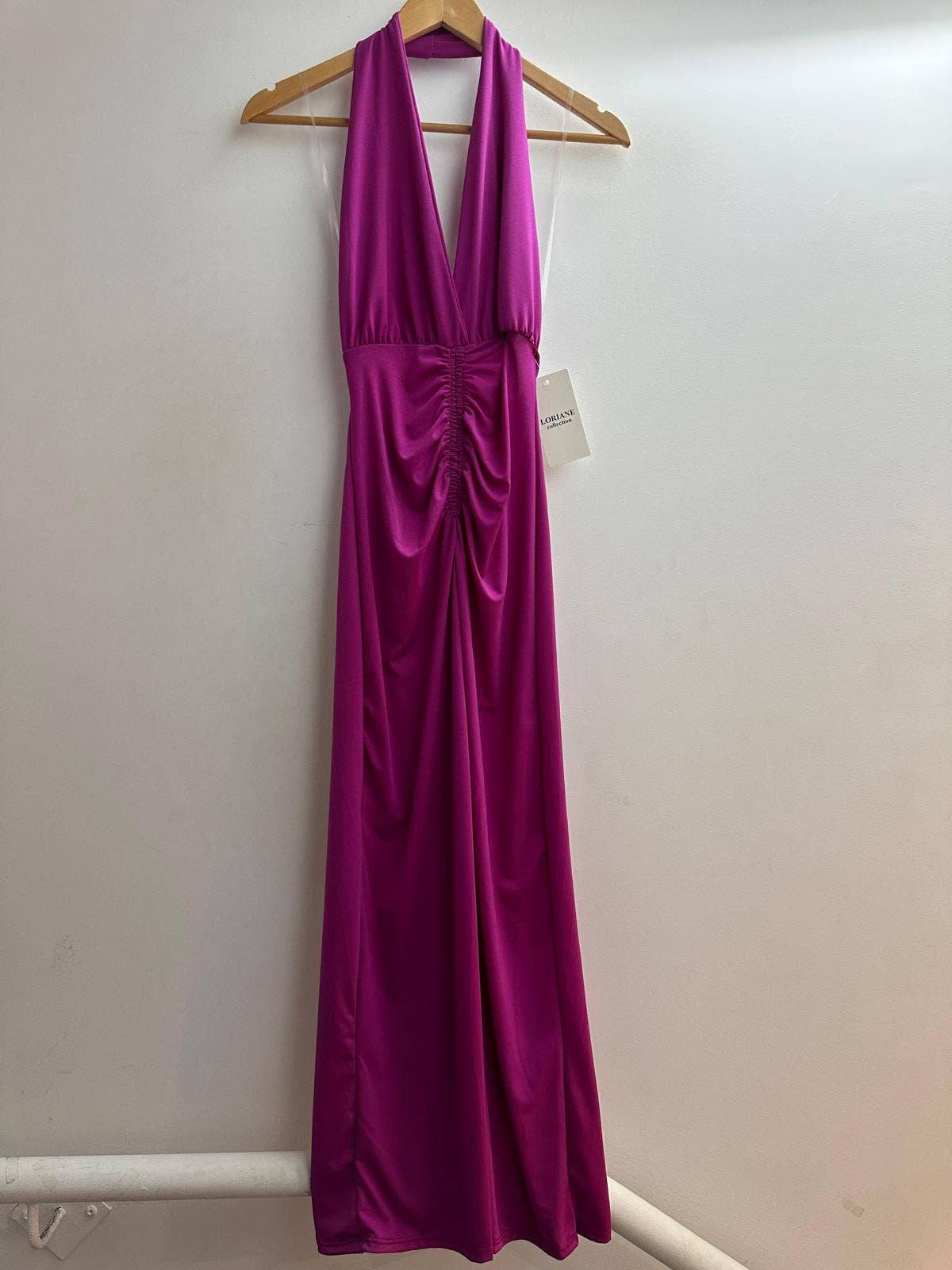 LORIANE – wholesale Dress – Women's – 6194 - Sleeveless long dress with bare shoulders3