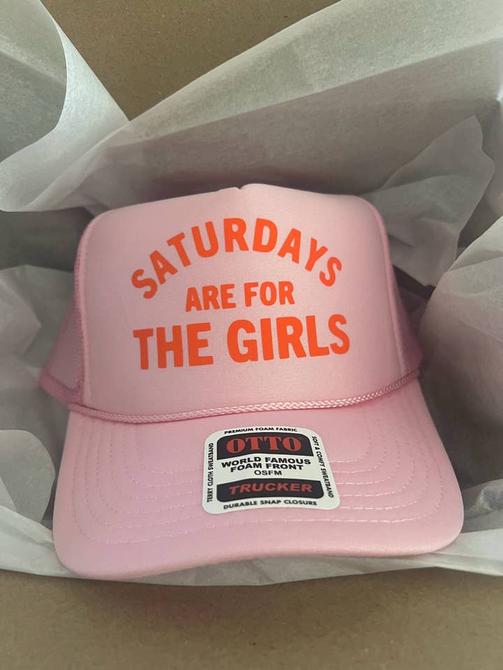 For The Girls Drinking Cowgirl Trucker Hat For Bachelorette for wholesale by Threaded Rodeo