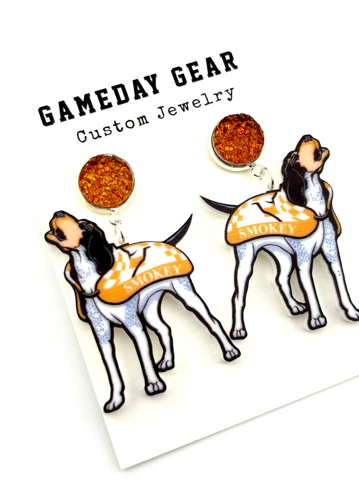 Tennessee Vols Earrings for wholesale by Cora's Den