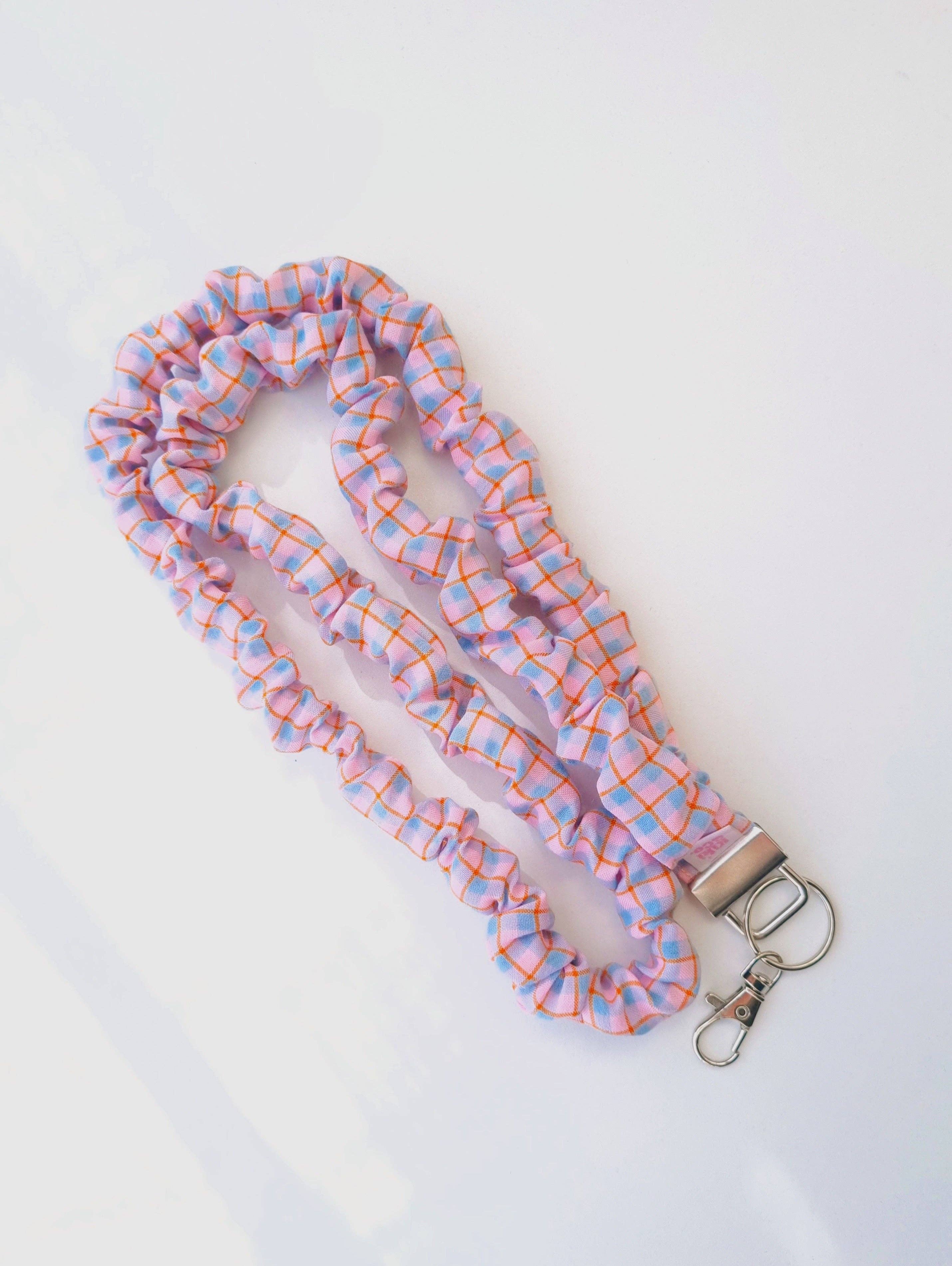 Kiki & Co. - Wholesale Lanyard - Women's - Scrunchie Lanyard - Ally Plaid3