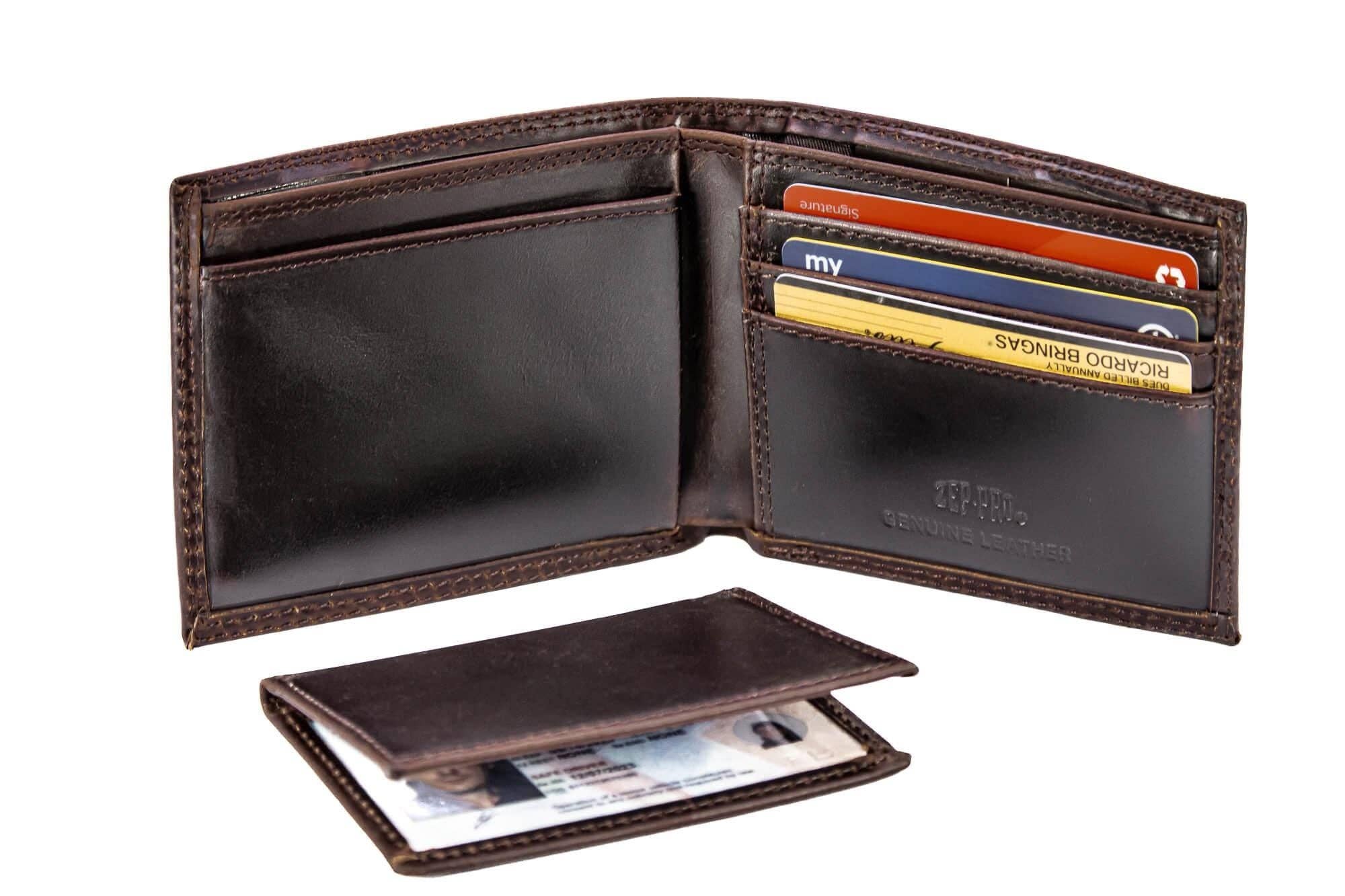 Zep-Pro - Wholesale Wallet - Men's - Georgia Bulldogs Men's Collegiate Bifold Leather Wallet.5