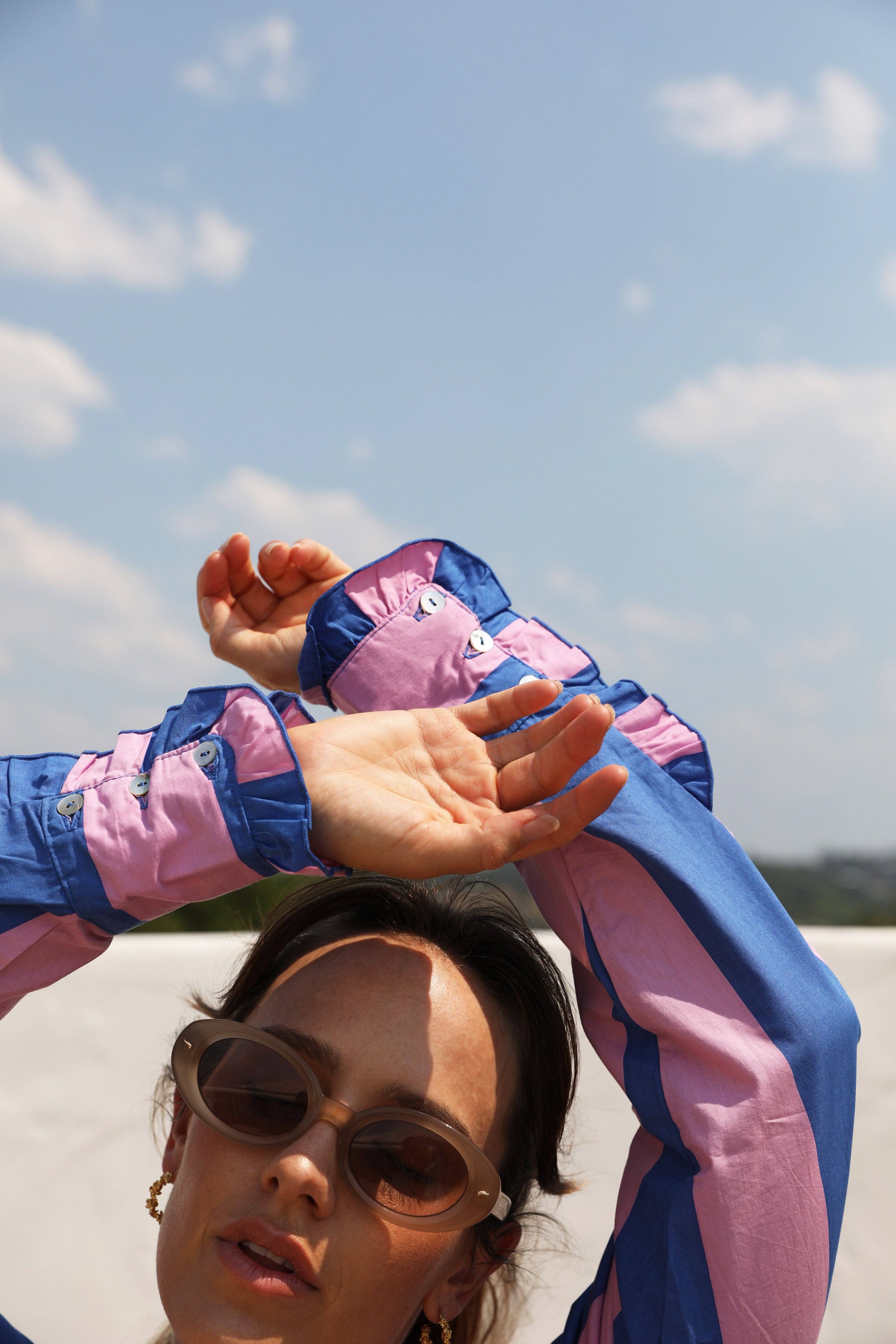 Frank & Dollys - Wholesale Button Down Shirt - Women's - Paloma Shirt - Marino8