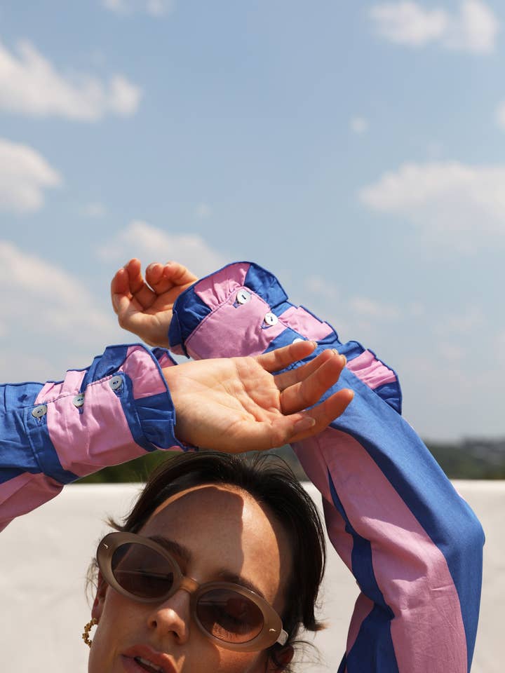 Frank & Dollys - Wholesale Button Down Shirt - Women's - Paloma Shirt - Marino8