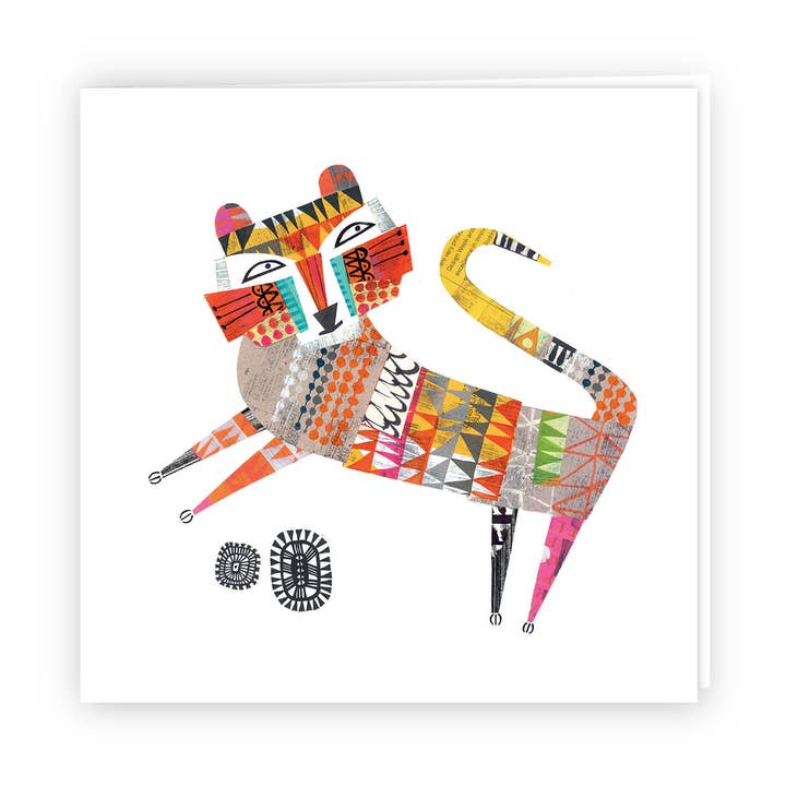 cartão de saudações de tigre dançante por atacado de Clare Youngs