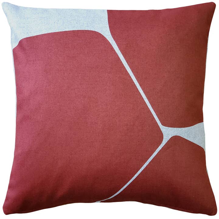 Aurora Spanish Red Throw Pillow, 19"x19" för wholesale av Pillow Decor