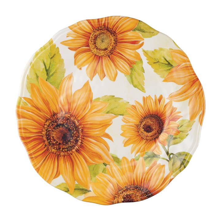 Sunflower 11" Melamine Plate for wholesale by Supreme Housewares