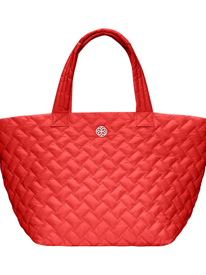 Red Medium Quilted Tote similar MZ Wallace & Oliver Thomas for wholesale by Ameliora