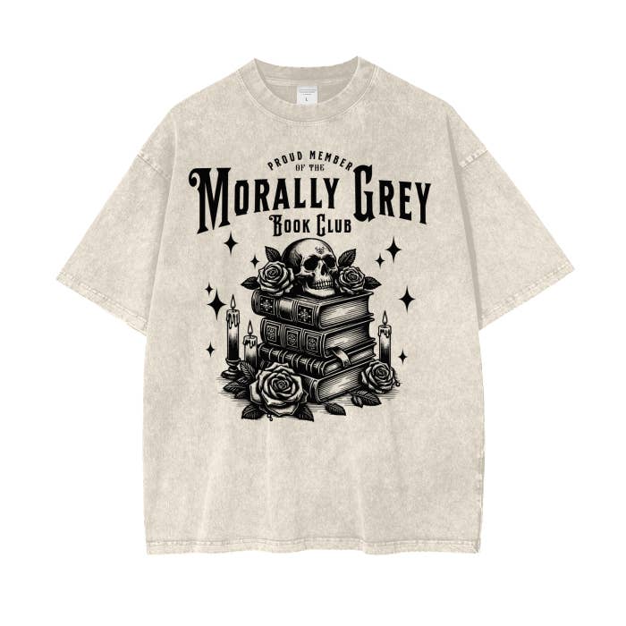 Morally Grey Book Club Shirt for wholesale by Colorfulmamas