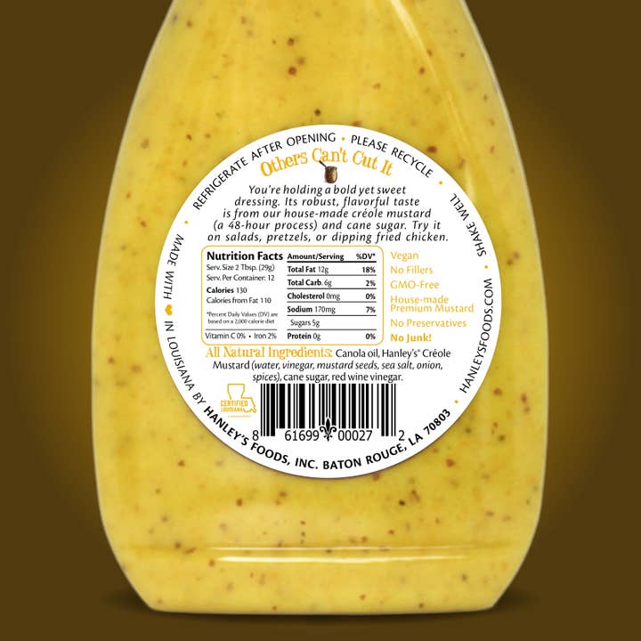 Hanley's – Engroshandel Sennep – Sød Creole Sennep dressing