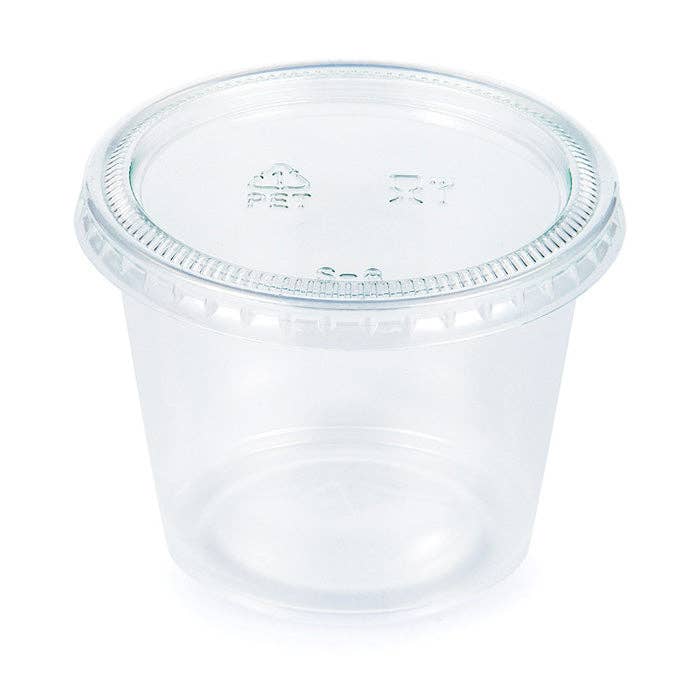 Bulk Party Decor - Wholesale Disposable Cup - Clear 5.5 oz Portion Cups with Lids, 16/Pkg0