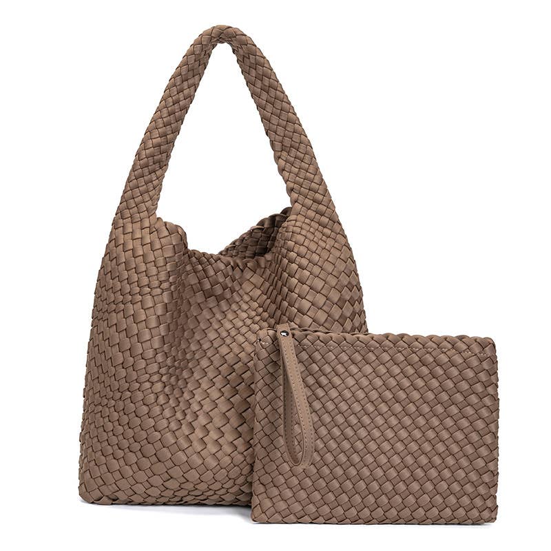 Crave by FW - Wholesale Tote Bag - Women's - Autumn Woven Neoprene Tote Bag1