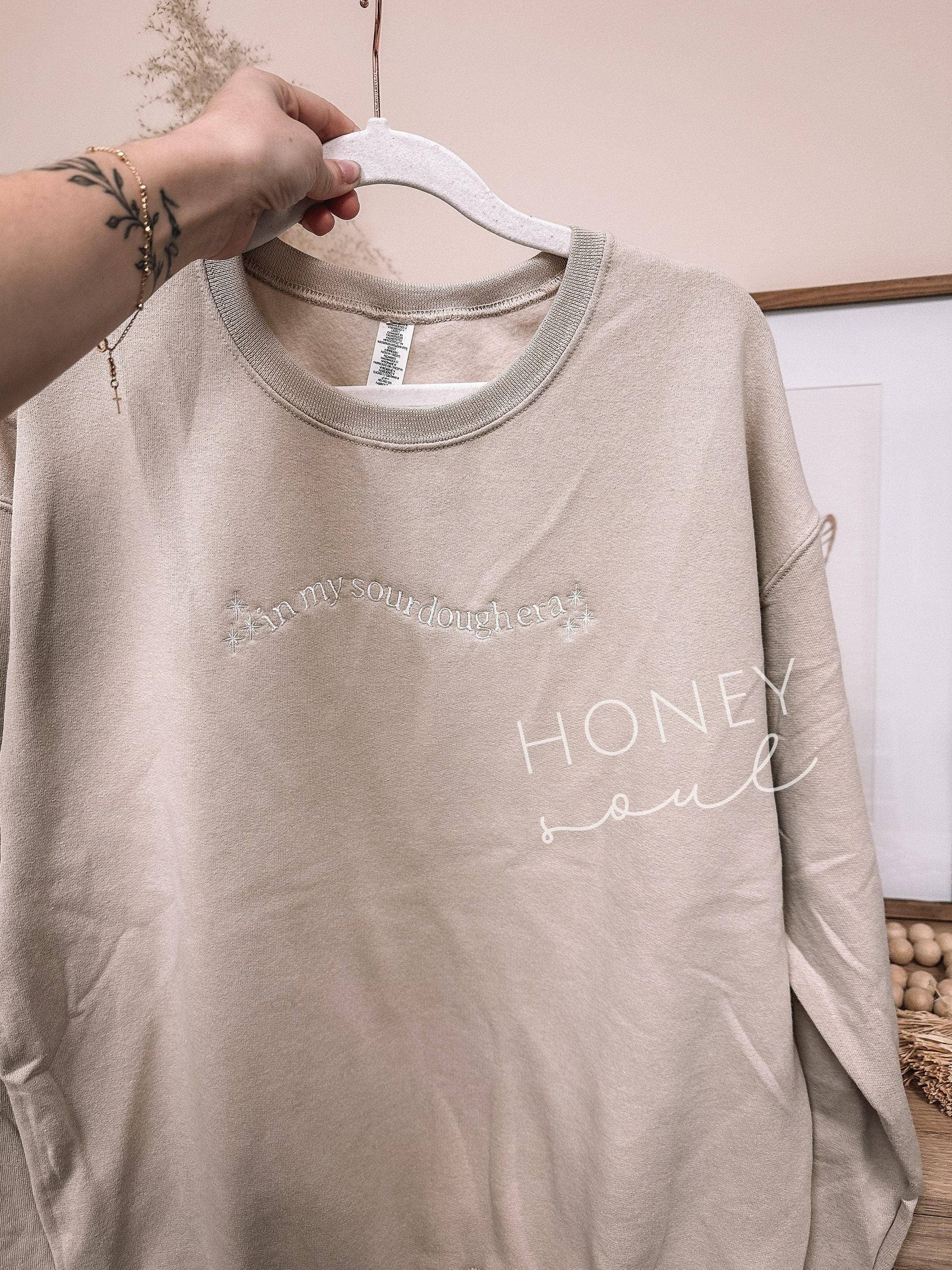 Honey Soul LLC - Wholesale Sweatshirt - Women's - Embroidered In My Sourdough Era Sweatshirt2